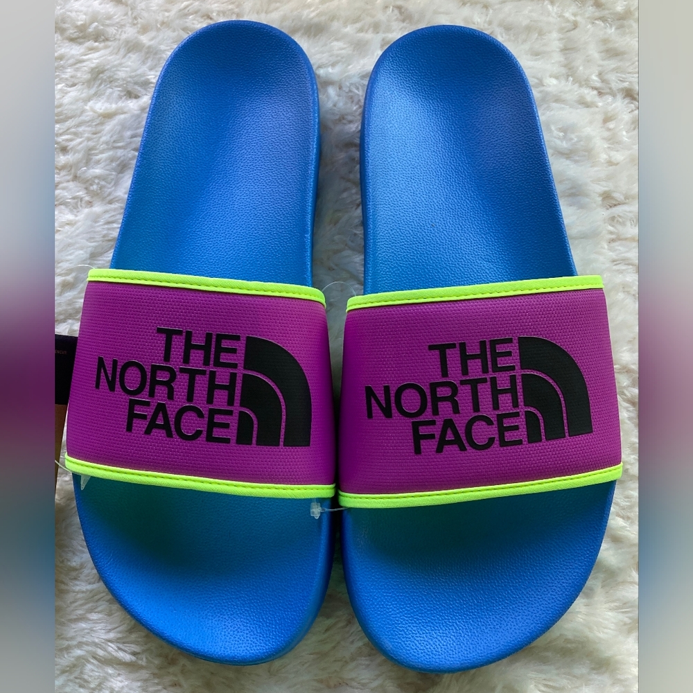 The North Face Men's Basecamp III Slides, Supersonic Blue, Green, Size 13, NWT - Picture 2 of 6